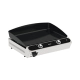 Plancha gaz ENO Bergerac 2400 Inox, fonte émaillée 7 mm, vue principale