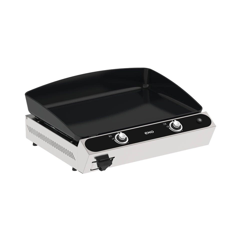 Plancha gaz ENO Bergerac 2400 Inox, fonte émaillée 7 mm, vue principale