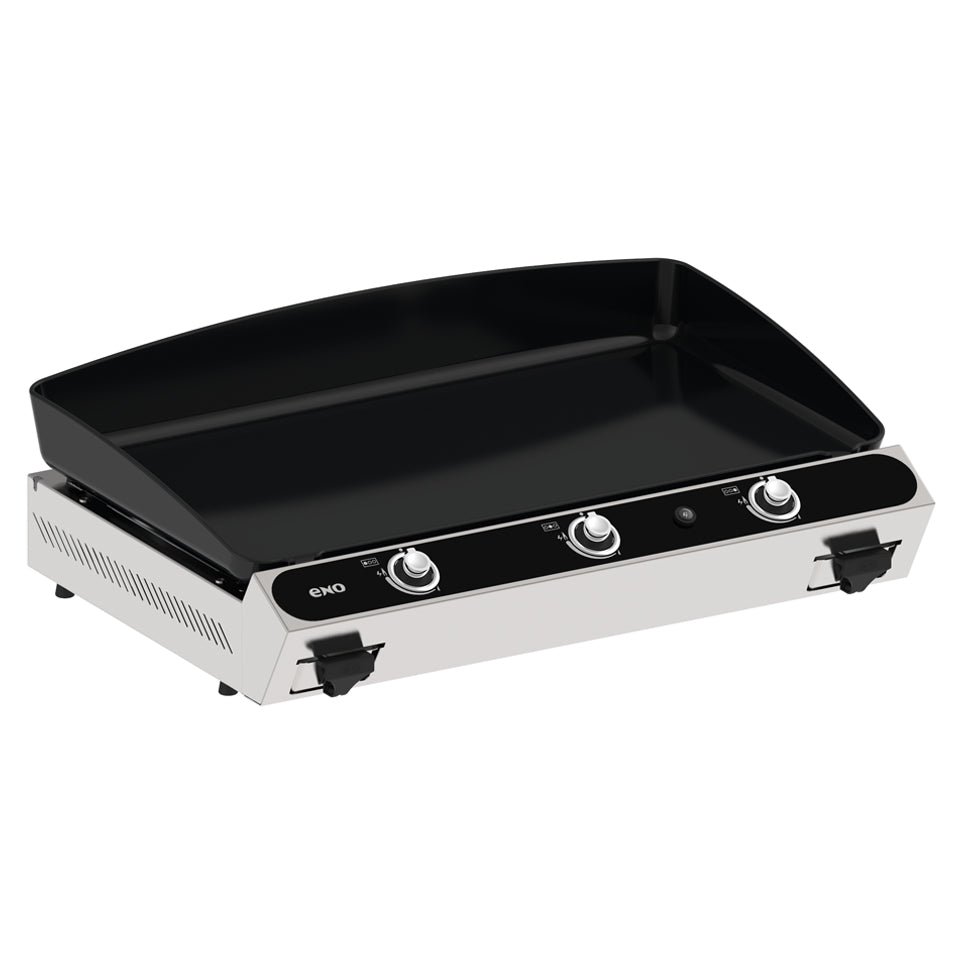 Plancha gaz ENO Bergerac 3000 Inox, fonte émaillée 7 mm, vue principale