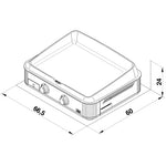 Plancha gaz ENO Enosign 65 Inox, fonte émaillée, vue 5