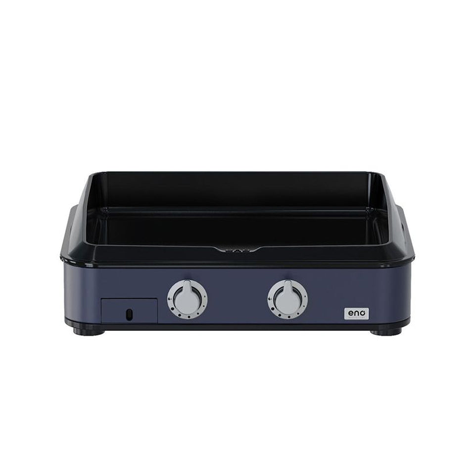 Plancha gaz ENO Enosign 65 Bleu Navy, fonte émaillée, vue 2