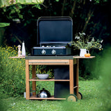 Plancha gaz ENO Enosign 65 Bleu Navy, fonte émaillée, vue 4
