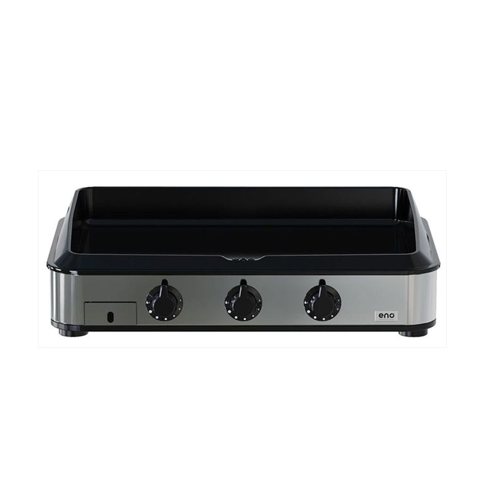 Plancha gaz ENO Enosign 80 Inox, fonte émaillée, vue 2