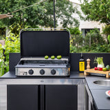 Plancha gaz ENO Enosign 80 Inox, fonte émaillée, vue 3