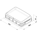 Plancha gaz ENO Enosign 80 Inox, fonte émaillée, vue 5