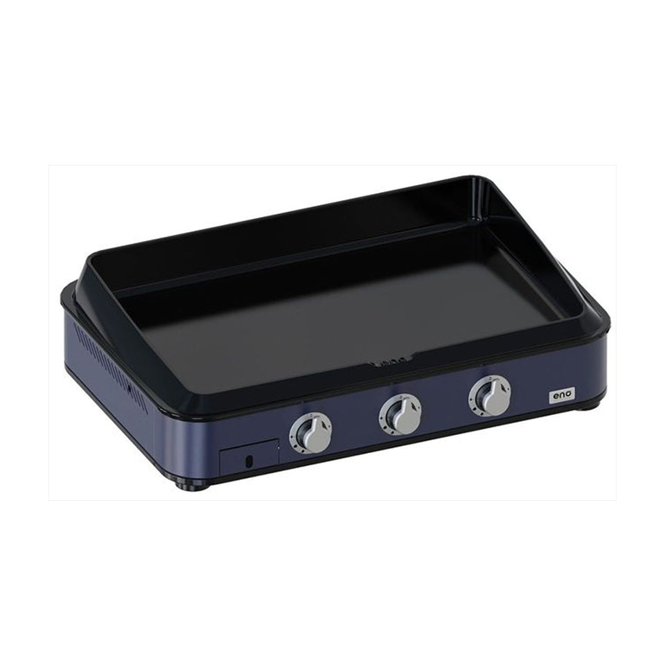 Plancha gaz ENO Enosign 80 Bleu Navy, fonte émaillée 7 mm, vue principale