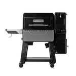 Barbecue et fumoir au charbon numériques Masterbuilt Gravity Series XT noir sur chariot avec tablettes rabattables