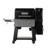 Barbecue et fumoir au charbon numériques Masterbuilt Gravity Series XT noir sur chariot avec tablettes rabattables