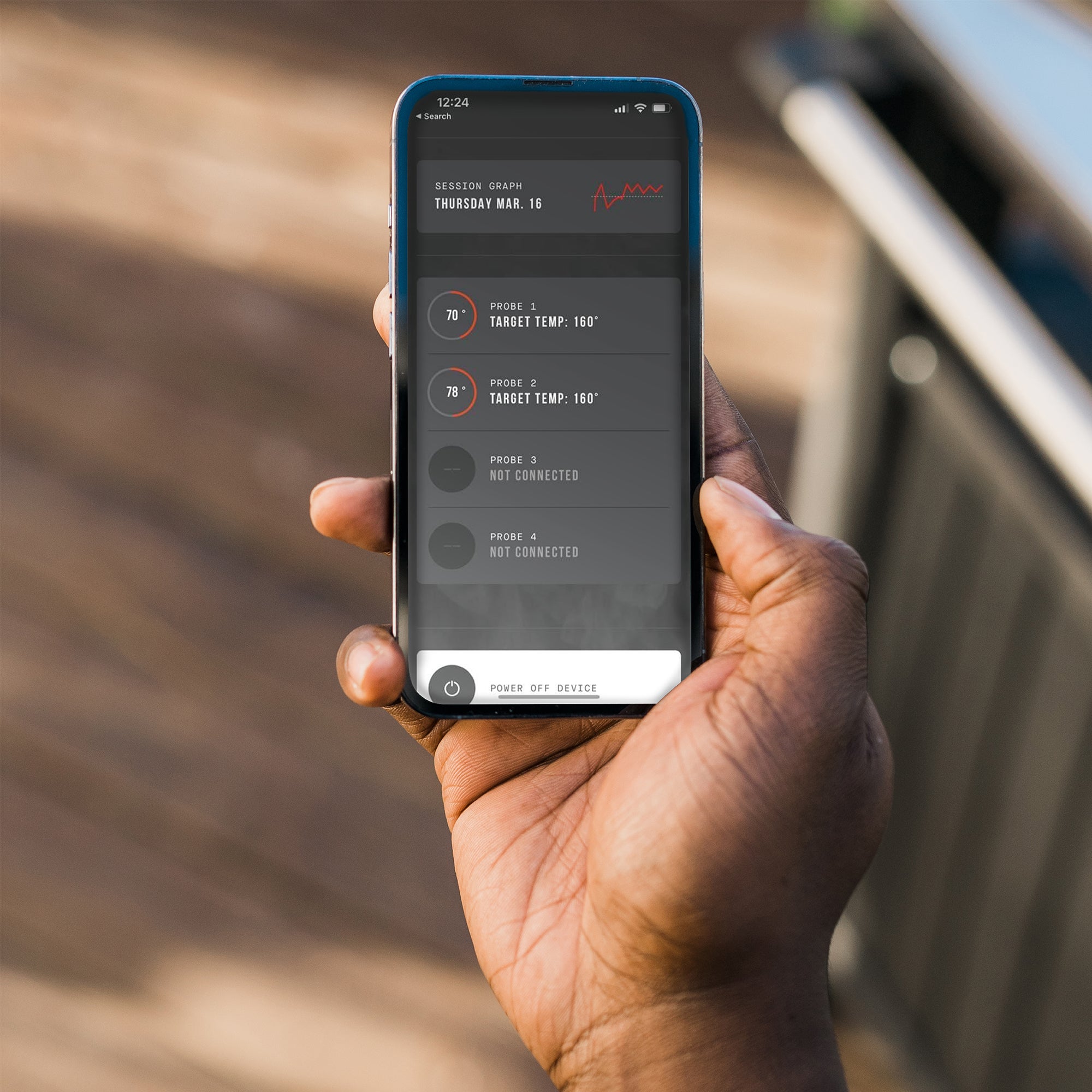 Contrôle de la cuisson depuis l'appli Masterbuilt sur le Gravity Series XT