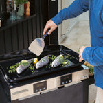 ENO Spatule large coudée en inox pour plancha, vue 4